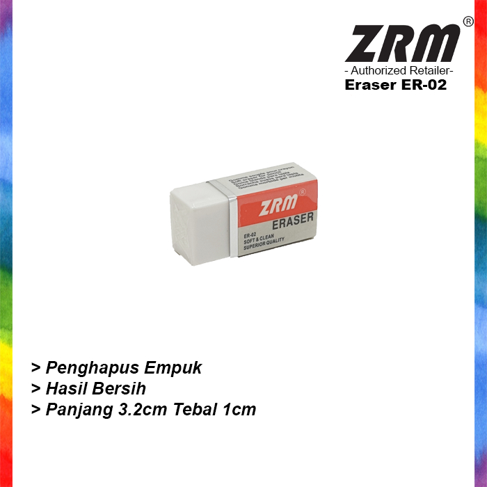 

ZRM ER-02 Penghapus / Eraser White Kecil