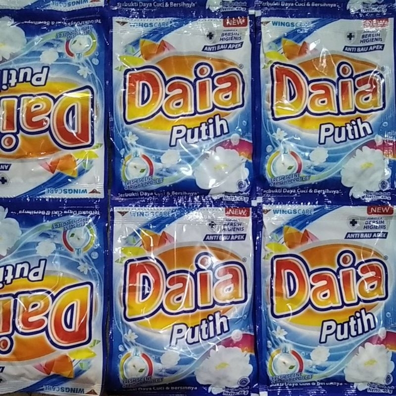 DAIA PUTIH, PINK 1 RENCENG ISI 12 PCS