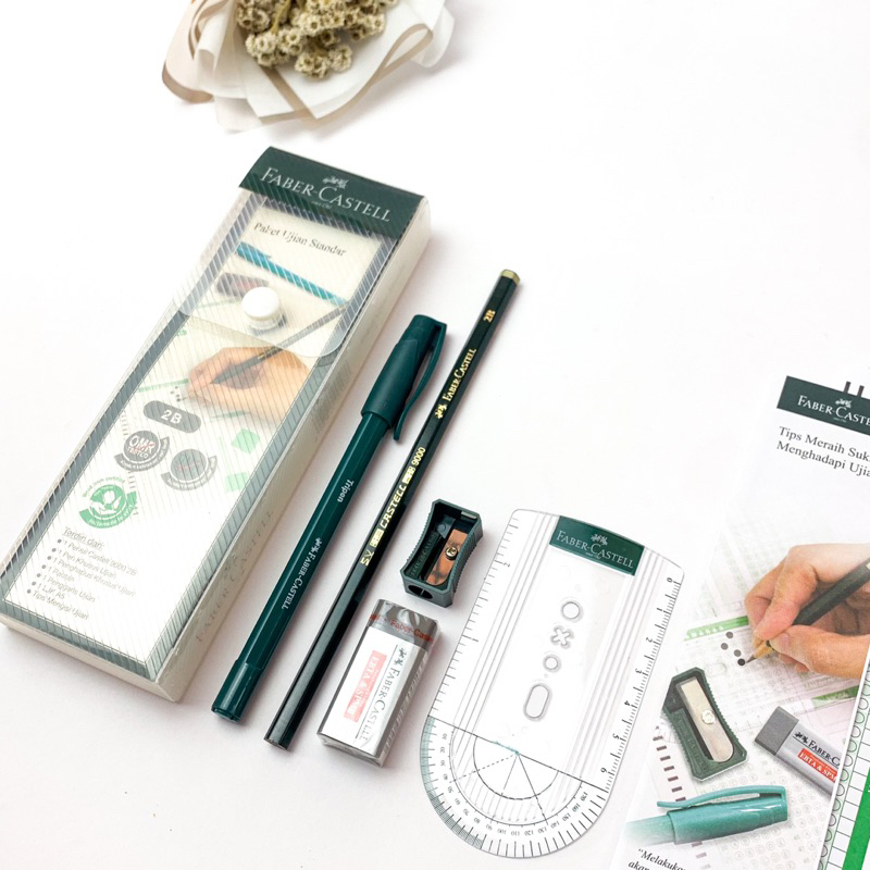 

SATU PAKET ALAT TULIS UJIAN / TES FABER CASTELL