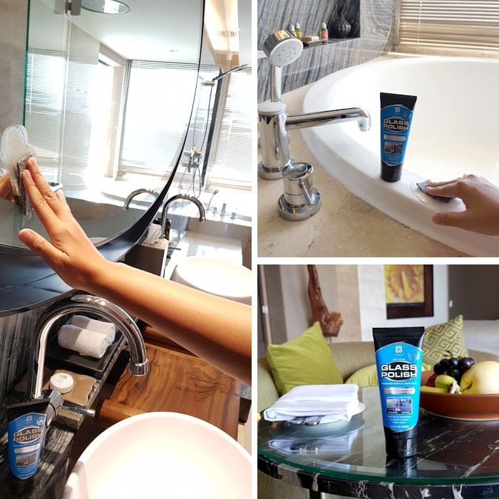 PRIMO GLASS POLISH Obat Poles Pembersih Penghapus Kerak Jamur Kaca Mobil Karat 100Gr 100 Gr Gram Pen