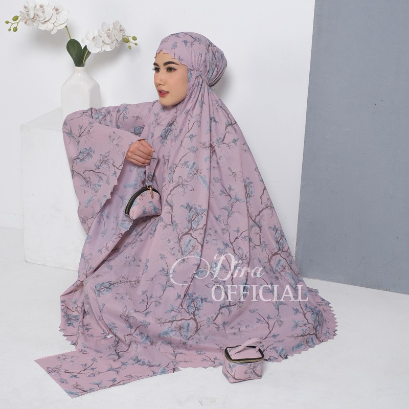 RB Dira - Mukena Traveling Parasut Premium Jumbo Motif 2 in 1 Set Sajadah Mukena Traveling Jumbo