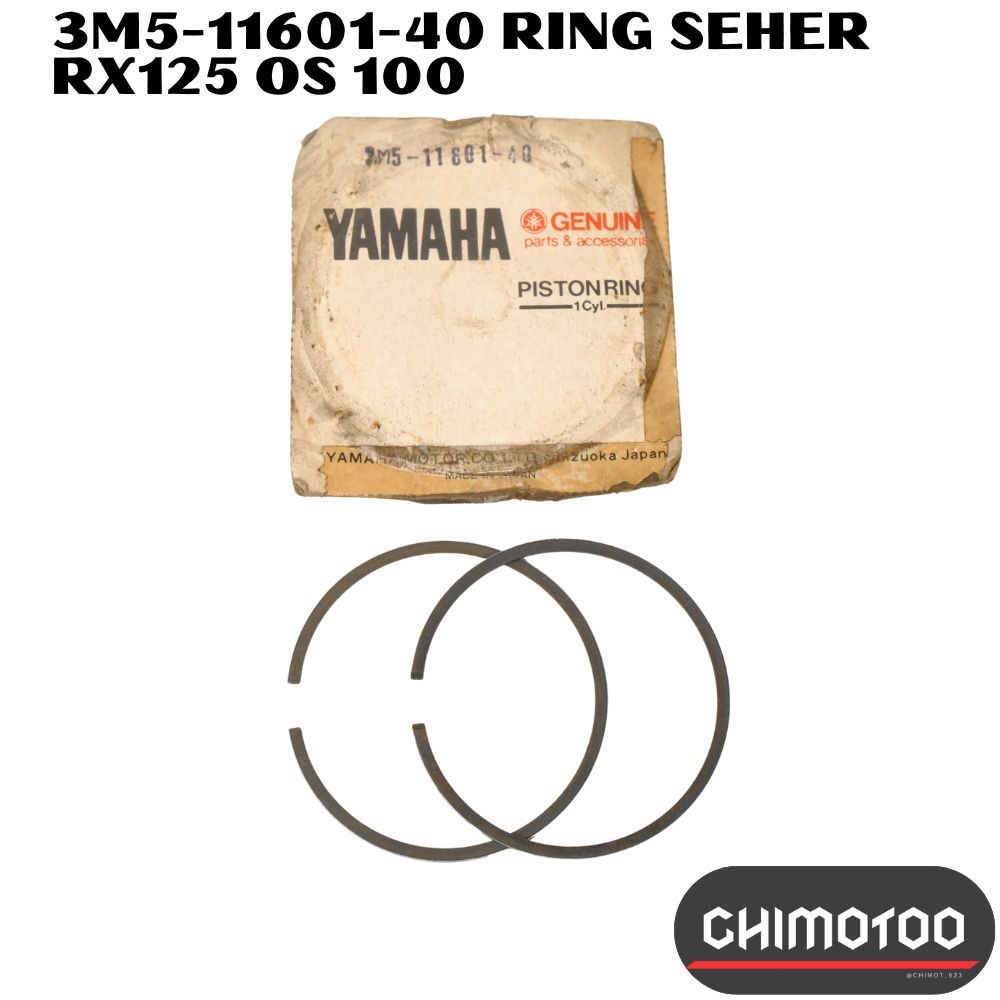 Ring Seher Piston Yamaha Rx125 Rx 125 Os Oversize Ukuran 1.00