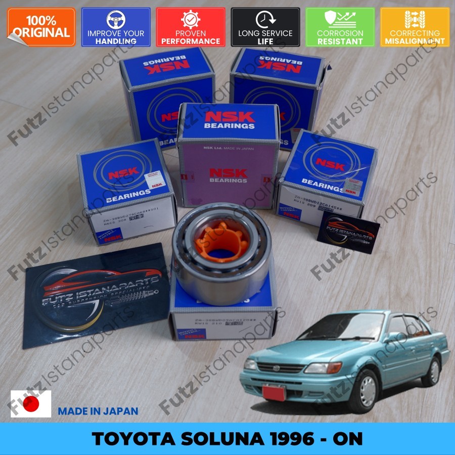 Lahar Laher Bearing Roda NSK Depan Toyota Soluna 1996 - On Original