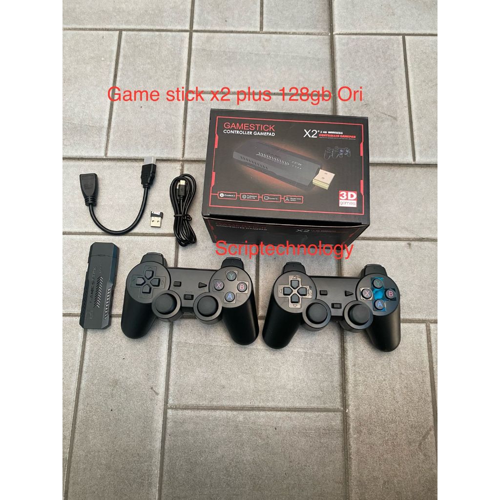 Game Stick Gen 2 X2 Plus Game Console 4K Wireless Gamepad HDMI TV 3D