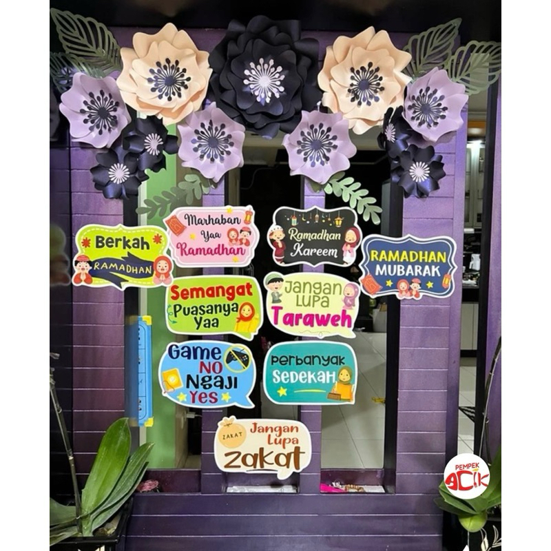 PREMIUM PROOPS BACKDROP LEBARAN RAMADHAN STICK DEKORASI HIASAN PHOTOBOOTH EID MUBARAK PROPERTI PUASA