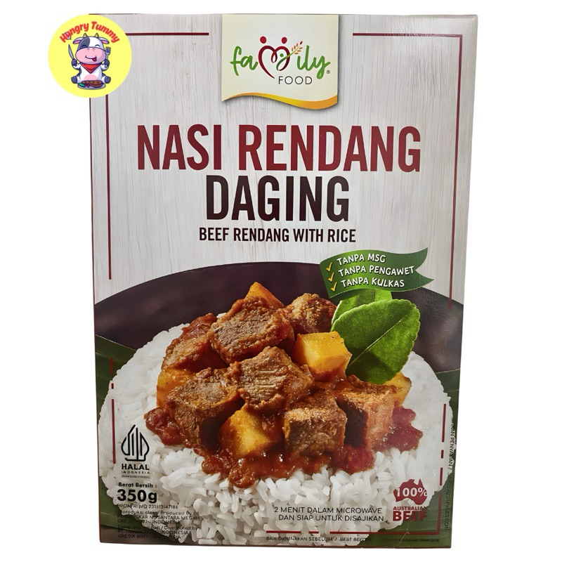 

Family Food Nasi Lauk Rendang Instan Siap Makan (Ready to Eat)