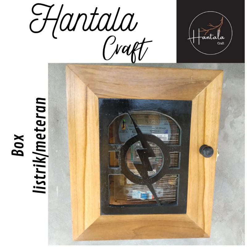 kotak meteran listrik | box token listrik | dari kayu jati