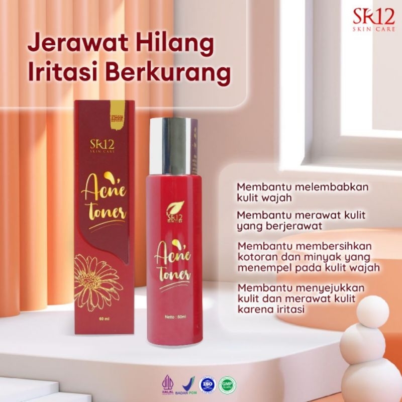 SR12 ACNE TONER / TONER Untuk Wajah berjerawat dan Bruntusan Sr12