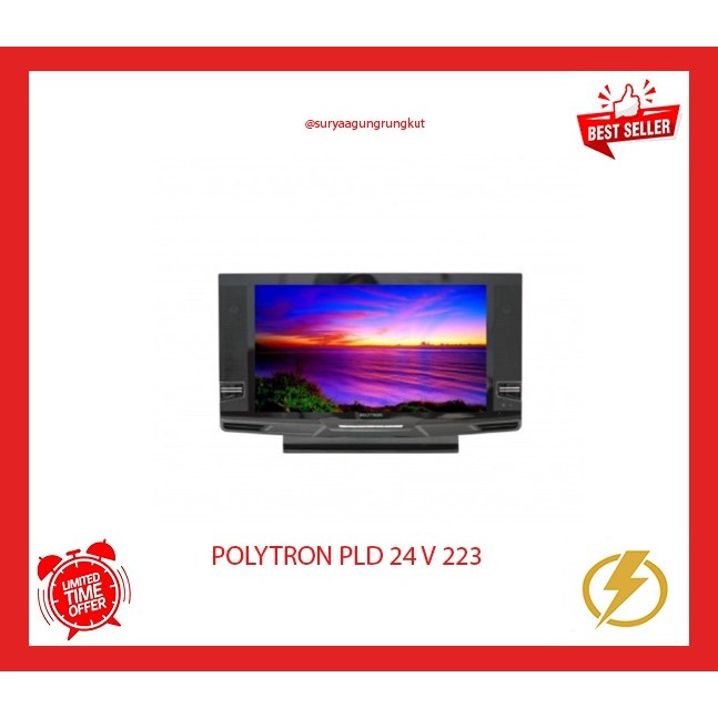 LED TV DIGITAL POLYTRON 24 INCH SEMI TABUNG PLD - 24 V 223