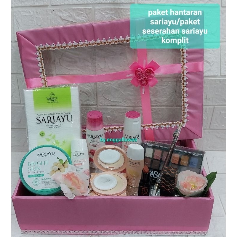 PAKET HANTARAN SARIAYU/PAKET SESERAHAN SARIAYU KOMPLIT/HANTARAN PERNIKAHAN SARIAYU FREE BOX