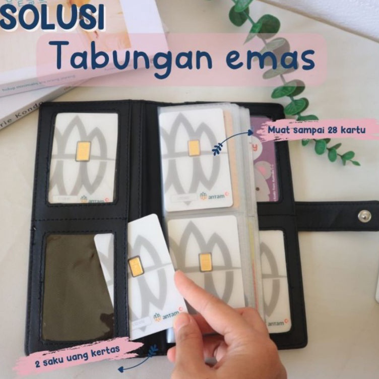 READY DOMPET KARTU LOGAM MULIA MUAT 1GR MUAT ANTAM RETRO CARD HOLDER ART S5F9