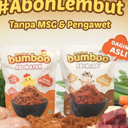 

KI3 BUMBOO Abon Asli Tekstur Lembut MPASI Si Kecil Sumber Protein Tanpa MSG Tanpa Pengawet