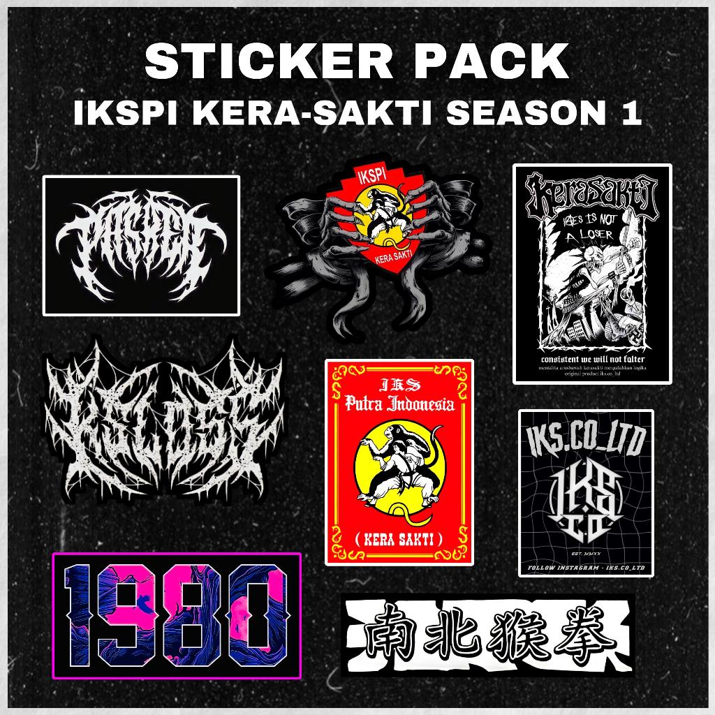 

STICKER PACK IKSPI KERA-SAKTI 8 PCS - STICKER IKSPI KERA-SAKTI ANTI AIR - STICKER IKSPI SEASON 1