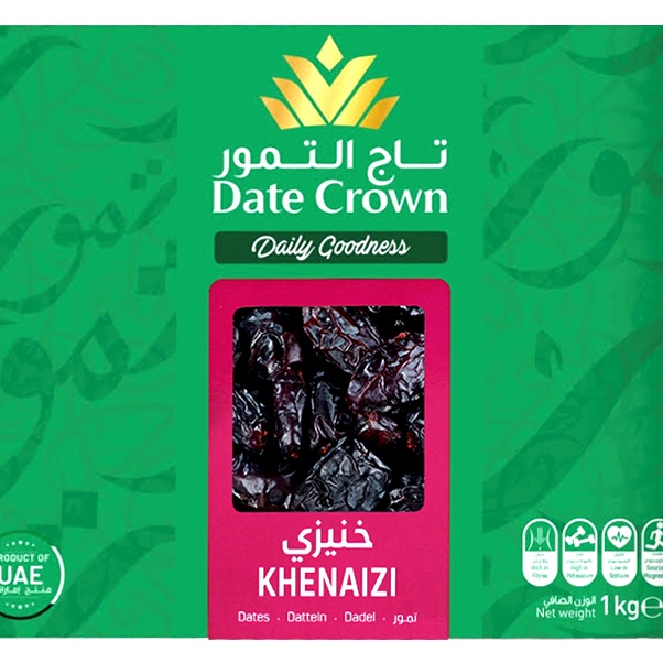 

KF7 Date Crown Kurma Khenaizi 1kg dari UAE in Box