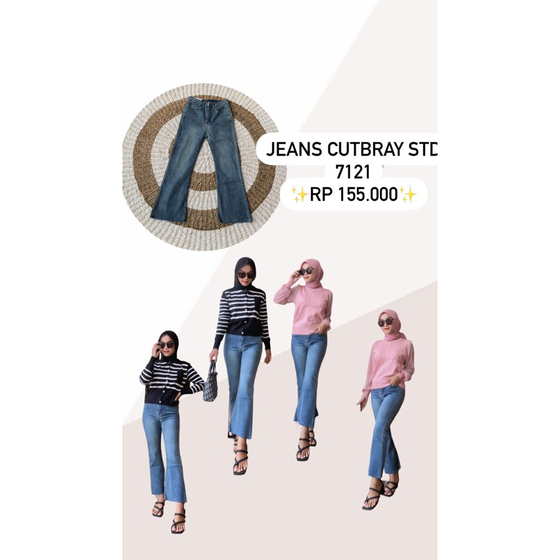 Jeans Cutbray Unfinish 7121