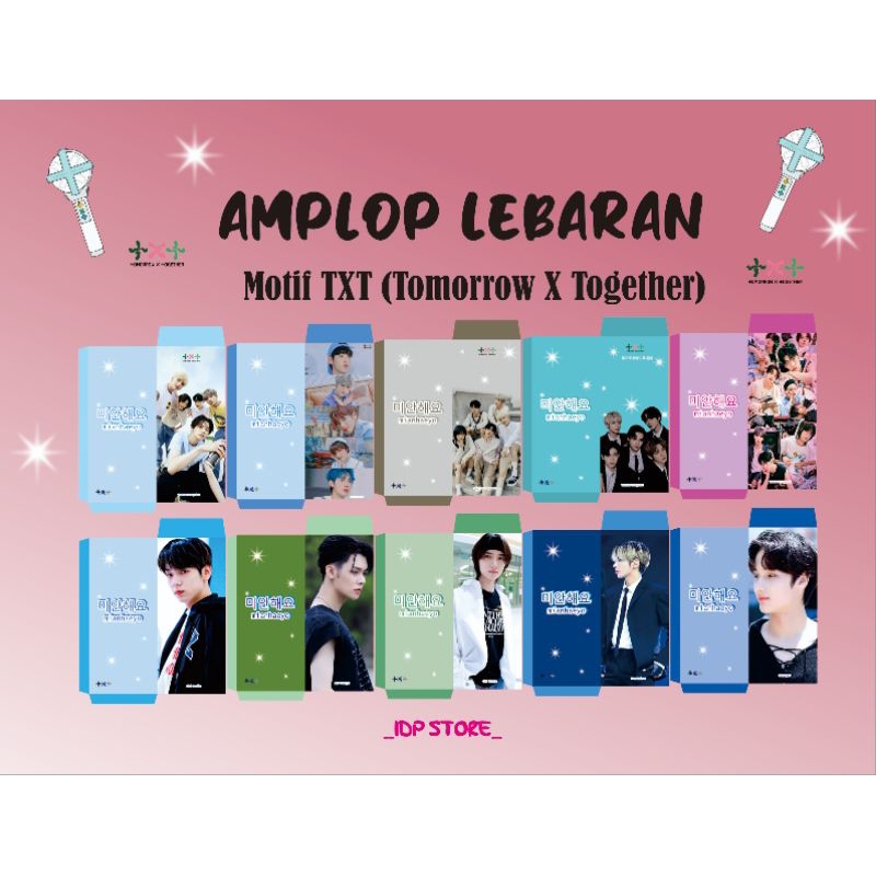 

Amplop Lebaran Kpop Motif TXT