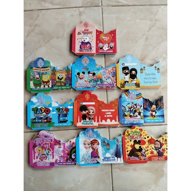 

amplop lebaran 100 lembar free plastik