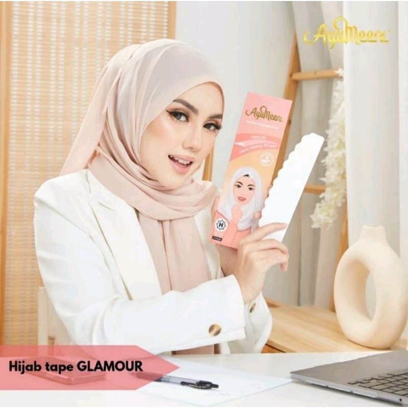 Tape hijab Hijab shaper tape Ayumeera GLAMOUR membuat hijab melengkung lurus paripurna