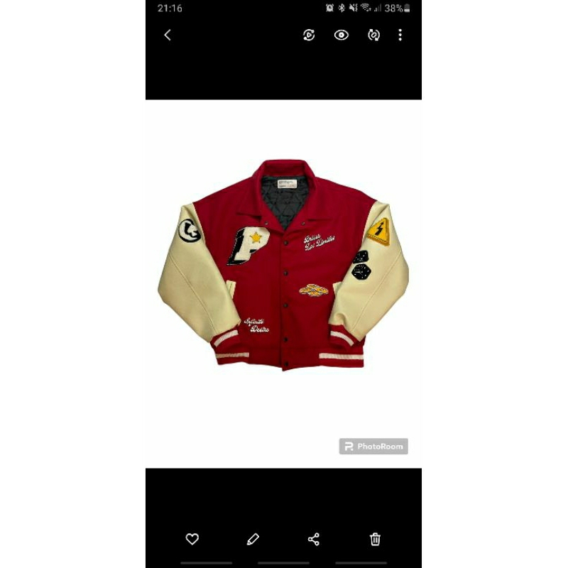 jaket varsity pull and bear