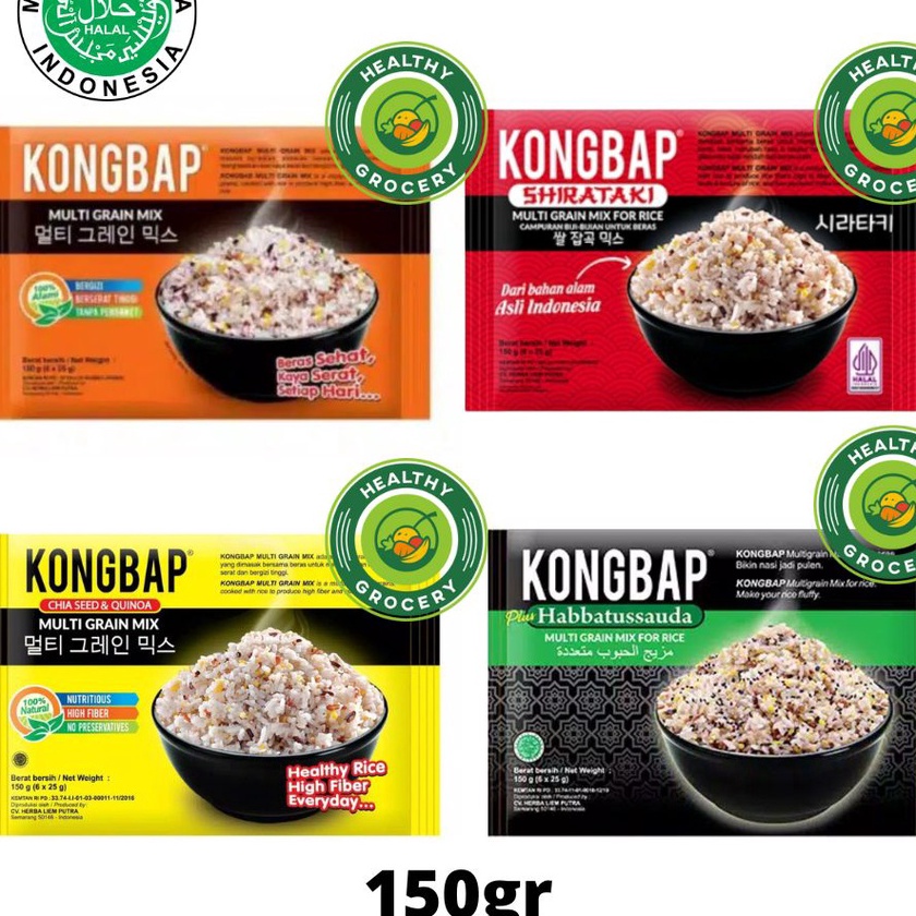 

Bonus Kongbap Multigrain Mix 15g 6x25g Chiaseed Quinoa Original Shirataki