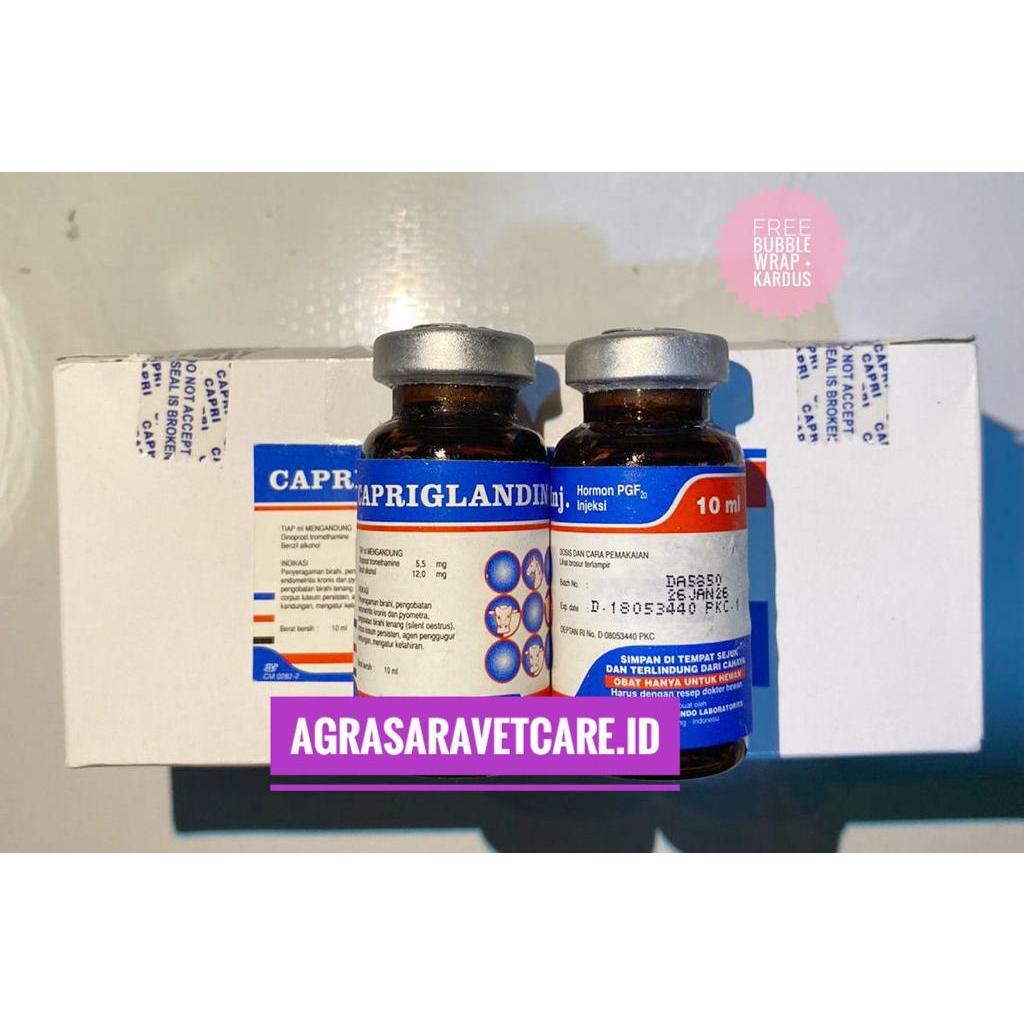 CAPRIGLANDIN INJ 10 ml (PGF) - Hormon Sinkronisasi Estrus Sapi Kambing Domba Kuda Babi