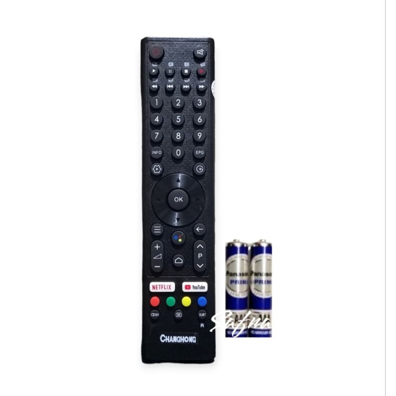 REMOTE SMART TV CHANGHONG / REALME LCD LED - FREE BATERAI