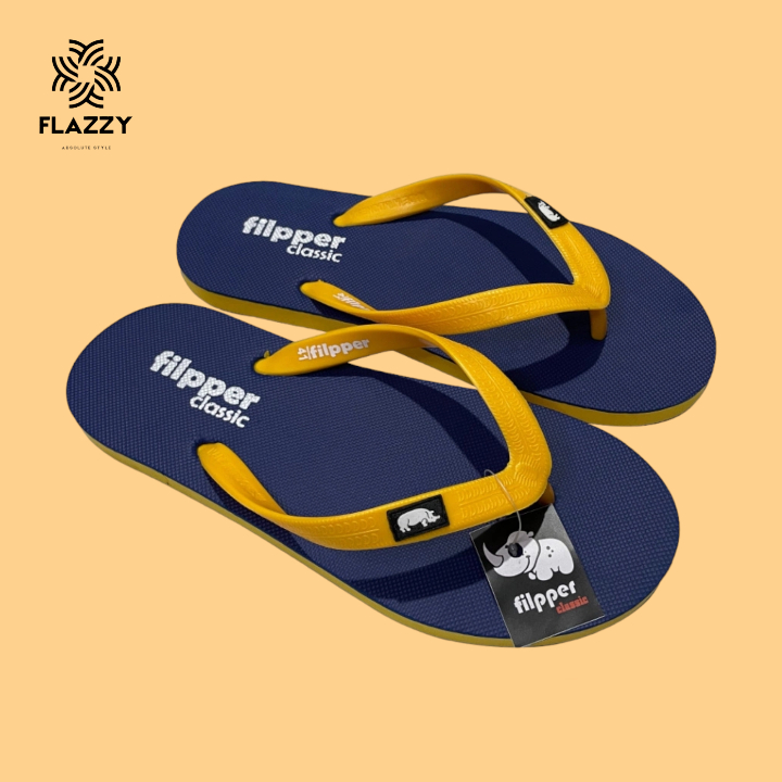 FLAZZY Sendal jepit pria dan wanita flipper - sandal jepit flipper classic - sandal jepit dua warna