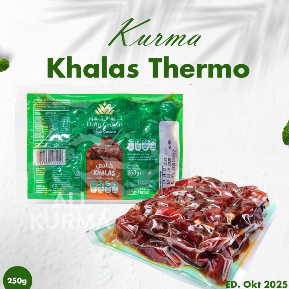 

Super Kurma Date crown khalas 25gr termo New EXP TERBARU