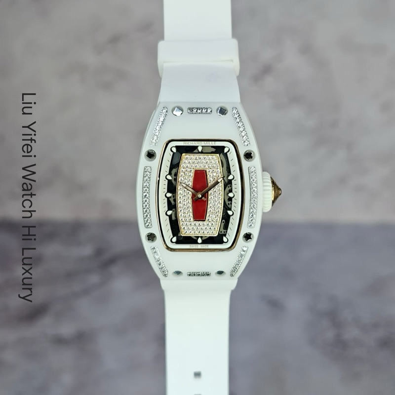 Richard Mille RM 007 White Ceramic With Zircon Diamond Edittion