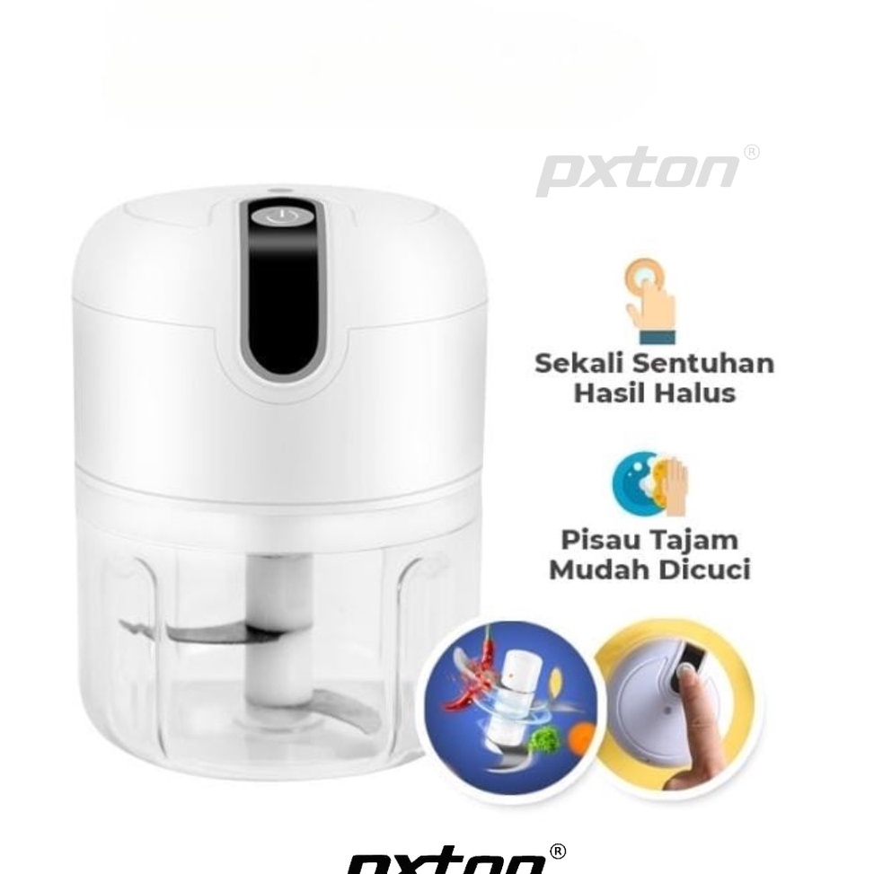 oj PXTON  Portable Blender Gilingan Mini Bumbu dan Daging dengan USB  USB Mini Chopper Blender Bumbu