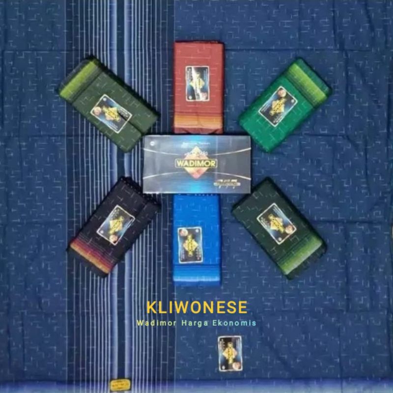 Sarung WADIMOR Tiga Dara, Padang, Aceh, Horizon, Klir Kain Samping Tenun Motif Kotak-Kotak Dewasa Ha