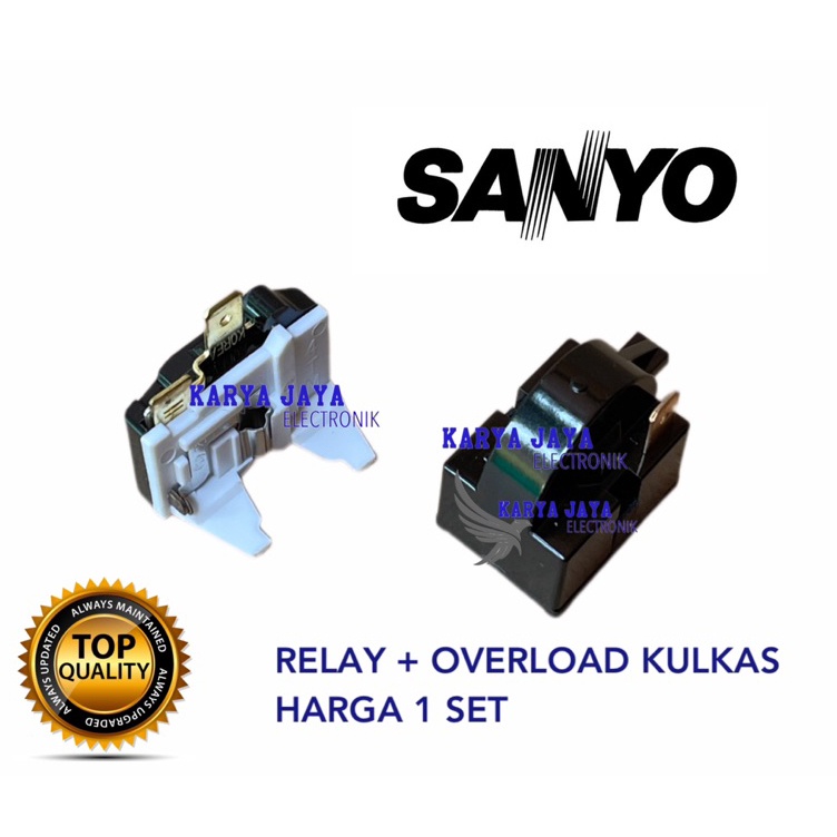 JPp Relay Ptc Overload Kulkas Sanyo 1 Pintu  rilai kulkas 1 pintu sanyo  E