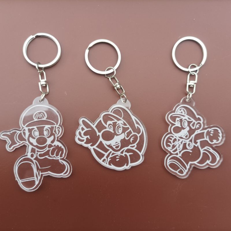 Gantungan Kunci Akrilik | Ganci Super Mario | Keychain Super Mario