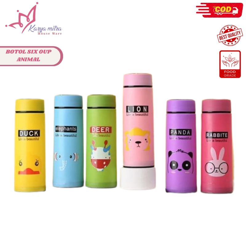 Botol Minum Animal Bahan Kaca/Tempat Wadah Minum/Souvenir Nikah