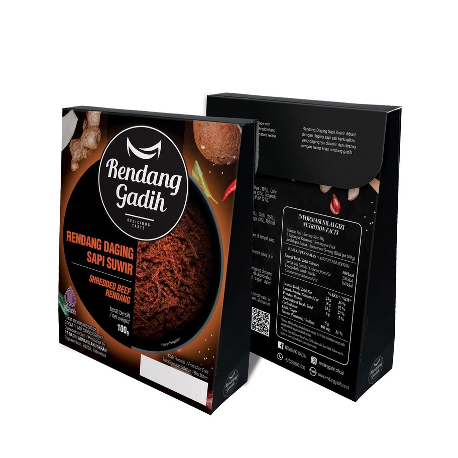 

TIPE TMT21 Rendang Daging Sapi Suwir 15 g Rendang Gadih