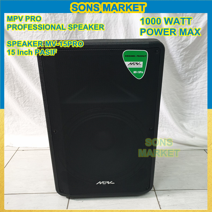 SPEAKER PASIF MPV MV-15PRO 15 Inch 15in ORIGINAL 1 PCS FULL RAM 15inch