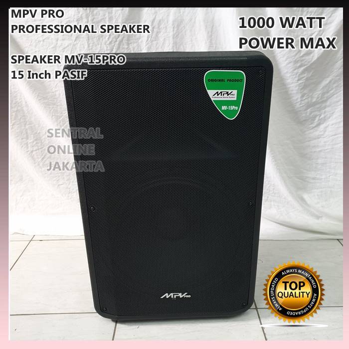 SPEAKER PASIF MPV MV-15PRO 15 Inch 15in ORIGINAL 1 PCS FULL RAM 15inch