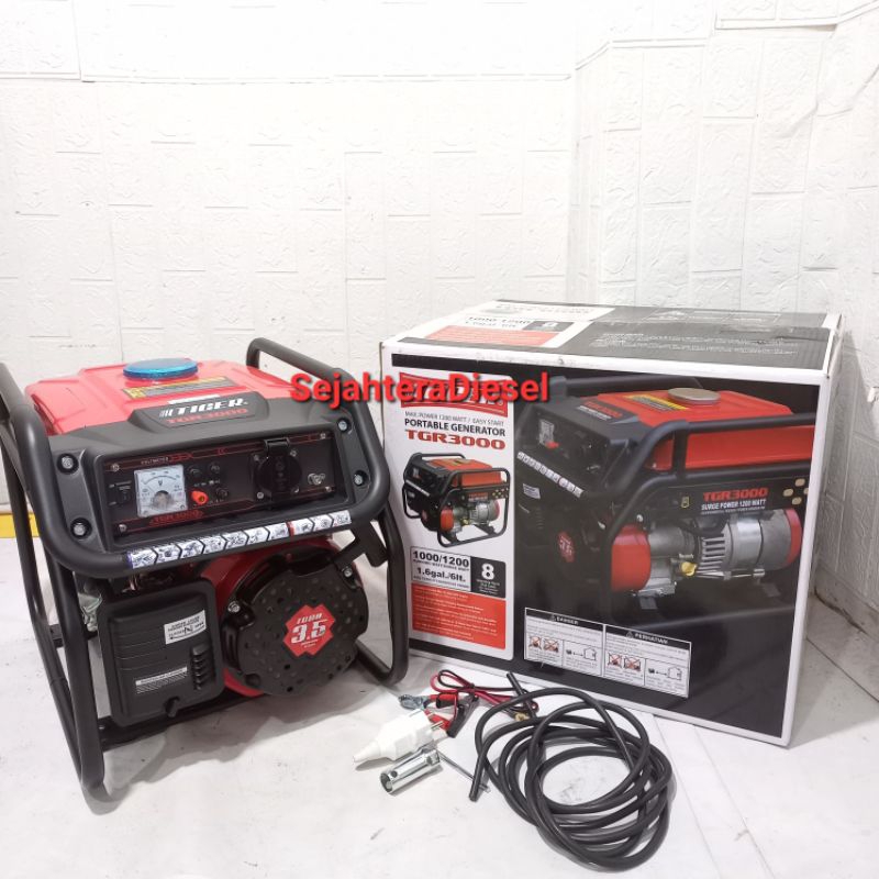 TIGER Genset Generator TGR 3000 4tak 1200watt
