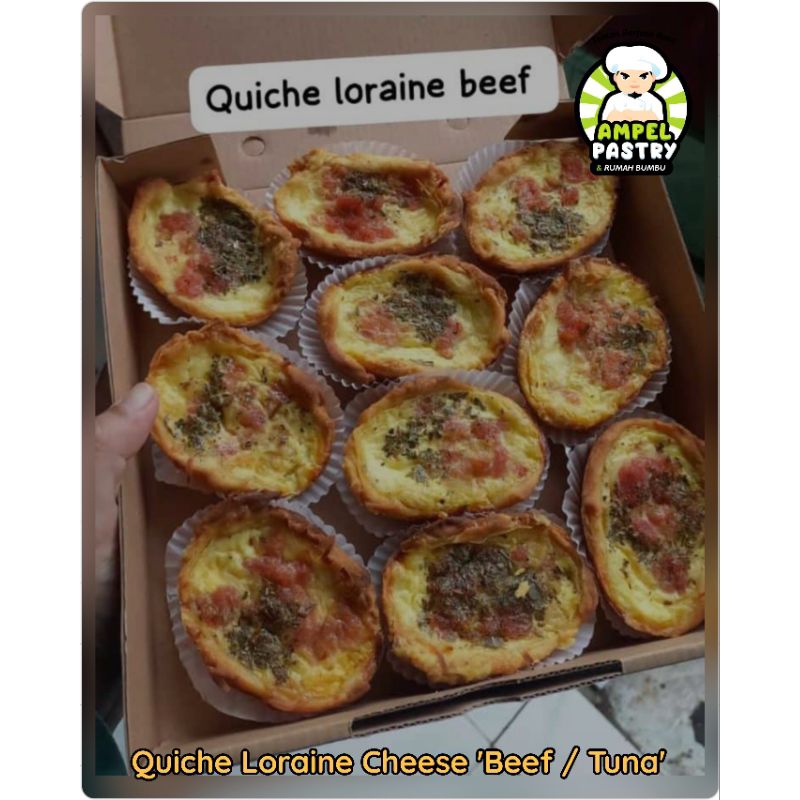 

Quiche Lorraine Cheese (Beef/Tuna) PO 1-2 Hari