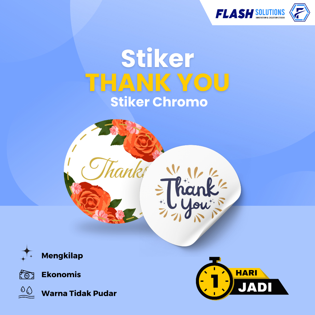 

Stiker Label Kemasan Thank You