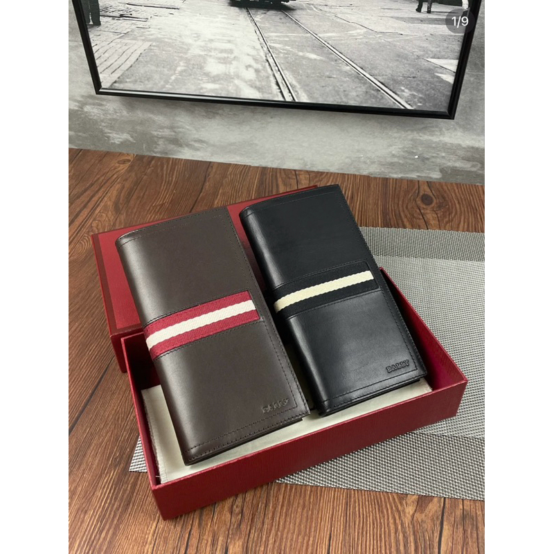 (LENGKAP BOX) LONG WALLET BALLY DOMPET PANJANG BALLY TALIRO CONTINENTAL BIFOLD