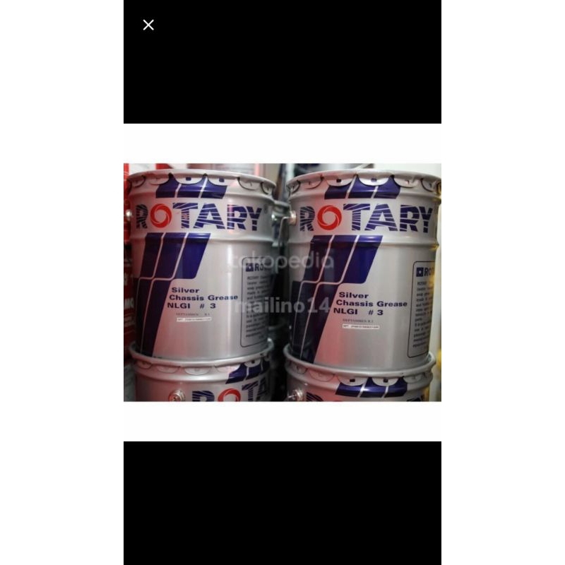 minyak gemuk rotary silver pail 15kg