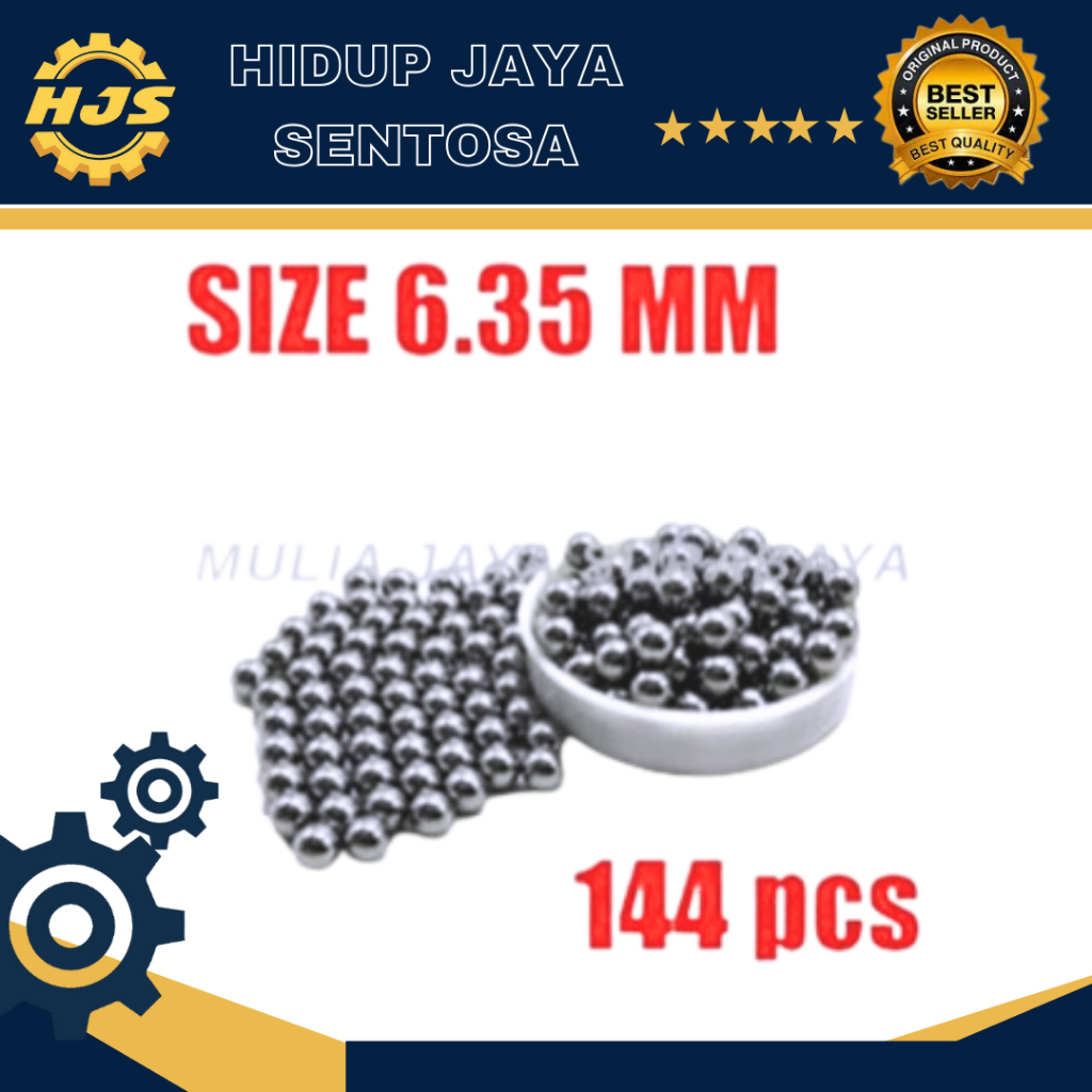 GOTRI PELOR PELURU KETAPEL SLINGSHOT 6.35 MM ISI 144 PCS