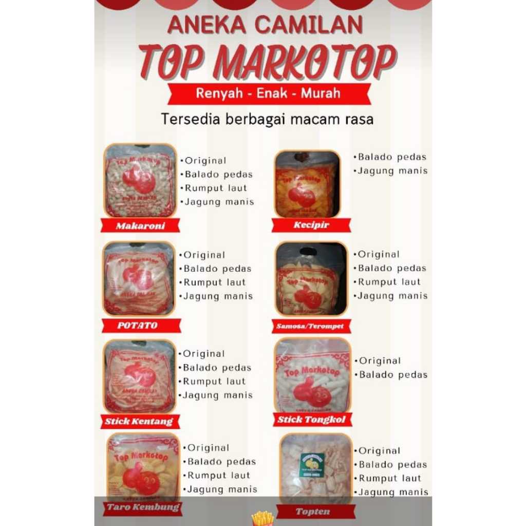 

ANEKA SNACK TOP MARKOTOP