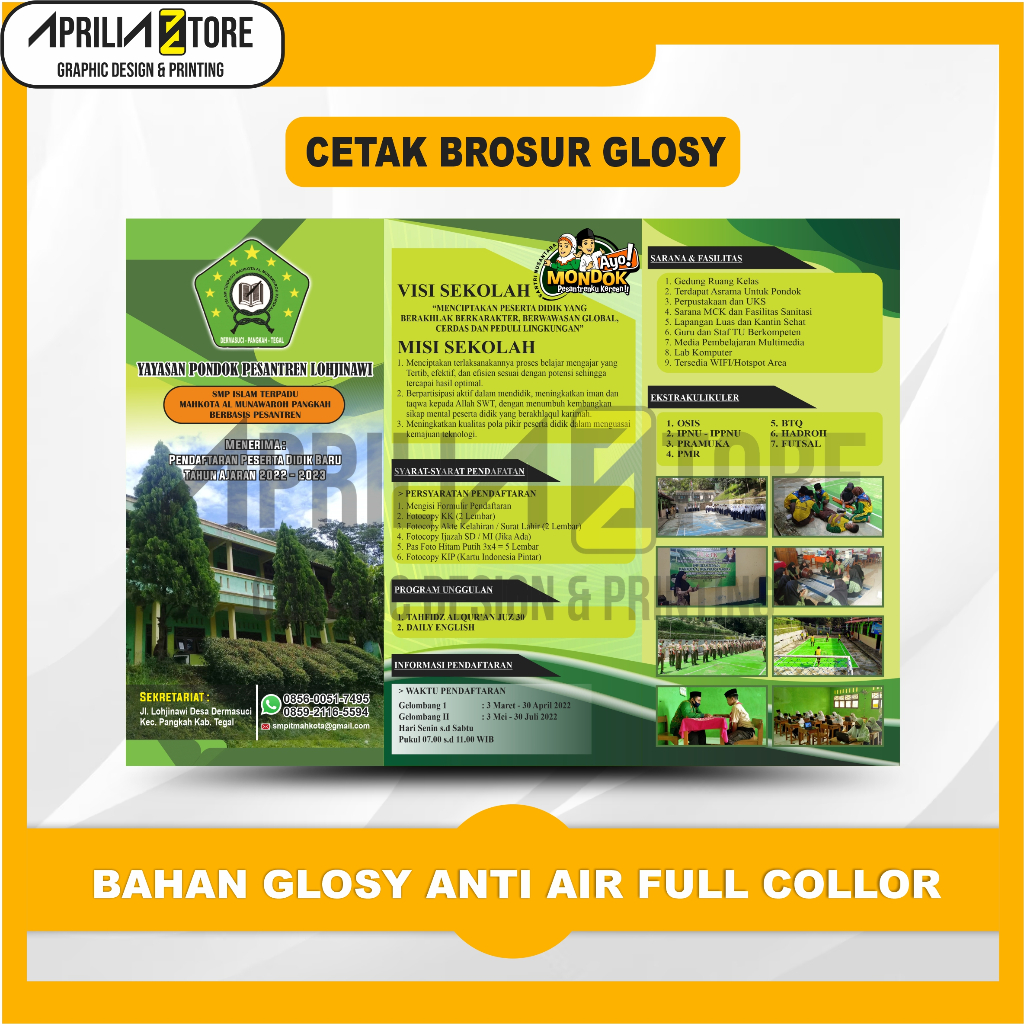 

CETAK BROSUR CUSTOM DESAIN TERMURAH GLOSY