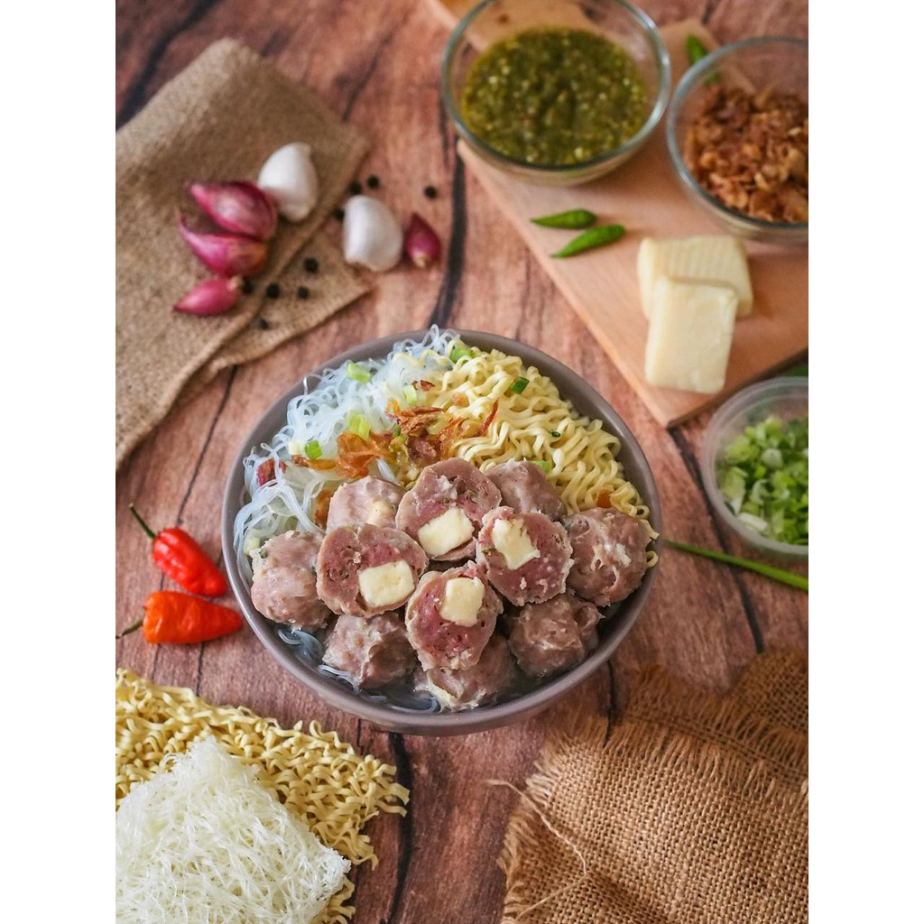 

PROMO!! Bakso Keju Premium Melted Cheese Bakso Sapi Halal + Bumbu Kuah