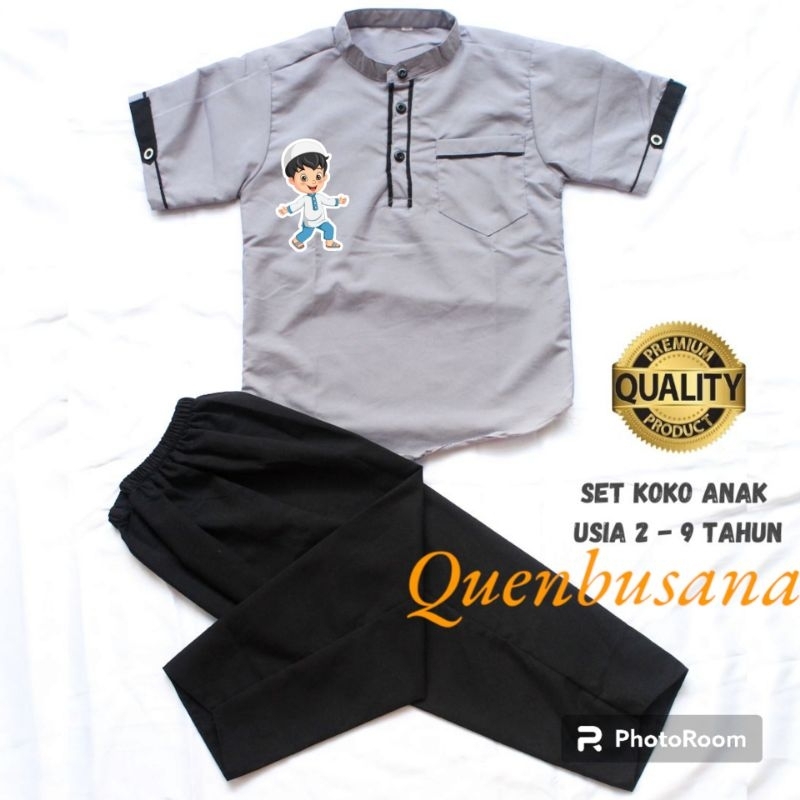 baju Koko anak setelan laki laki terbaru baju muslim anak kurta anak laki laki umur 2-10tahun