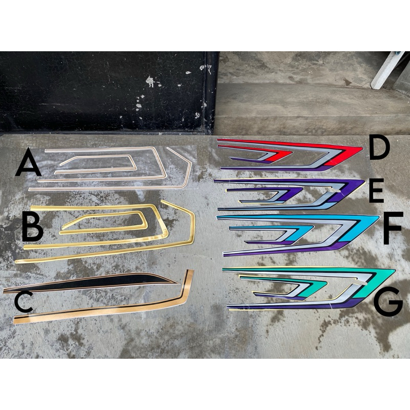 striping motor GL 100 striping tangki gl 100 sticker tangki