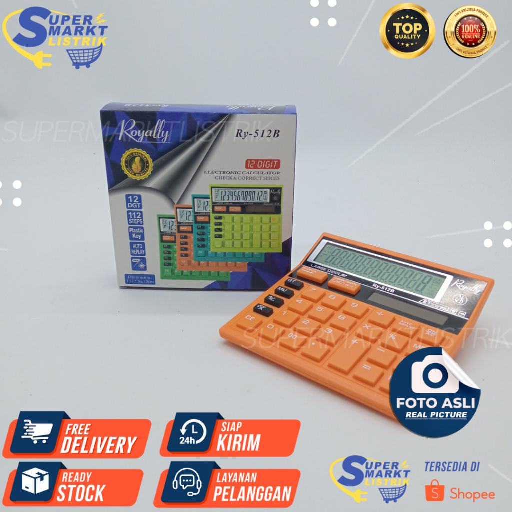 

Kalkulator Elektronik 12 Digit Ry-512B Royally