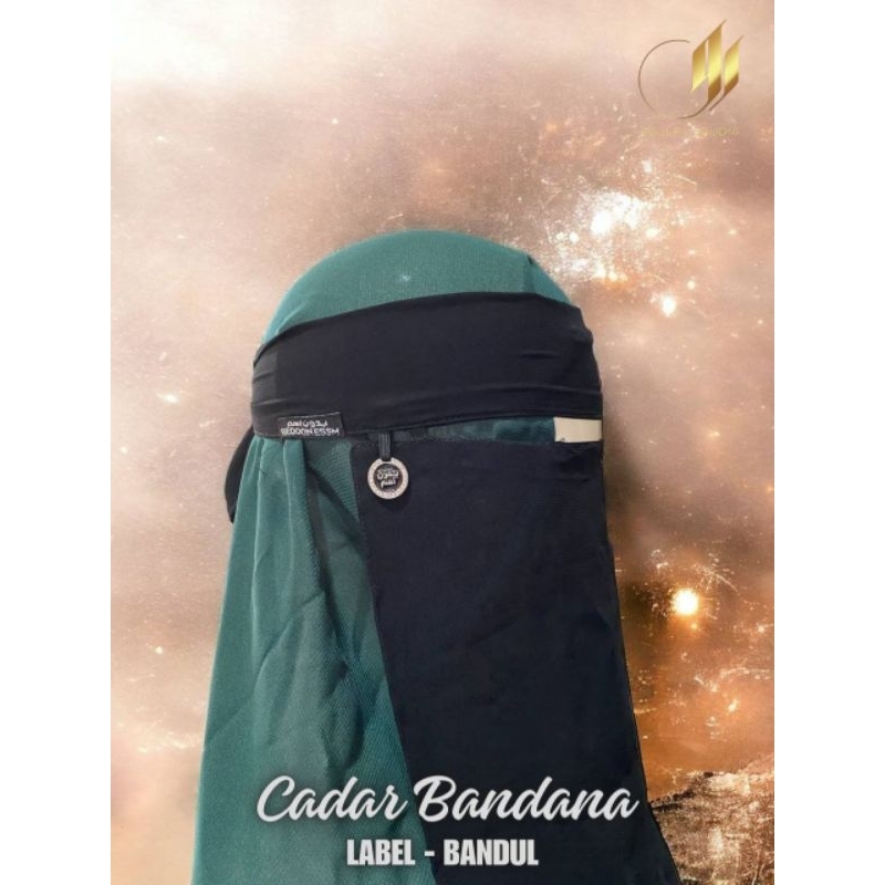Cadar Bandana dan Poni Bandul Label Bedoon Esm ori saudi